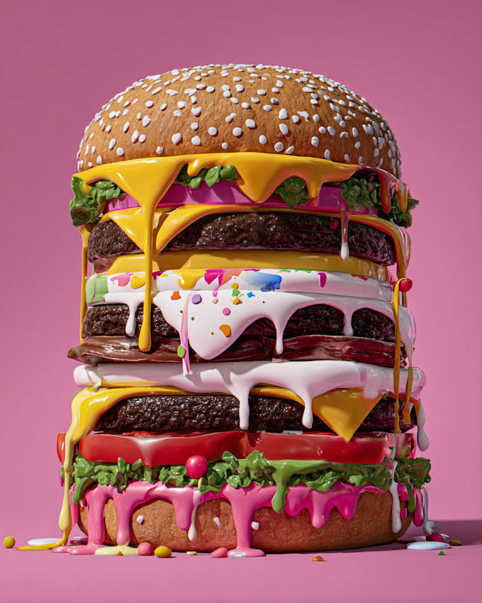 create eye catching food pop art illustrations