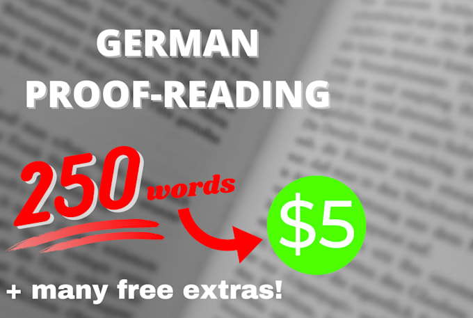 proofread your german script