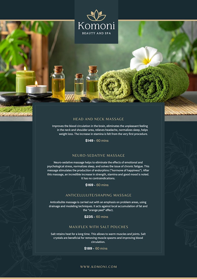 design menu for your business