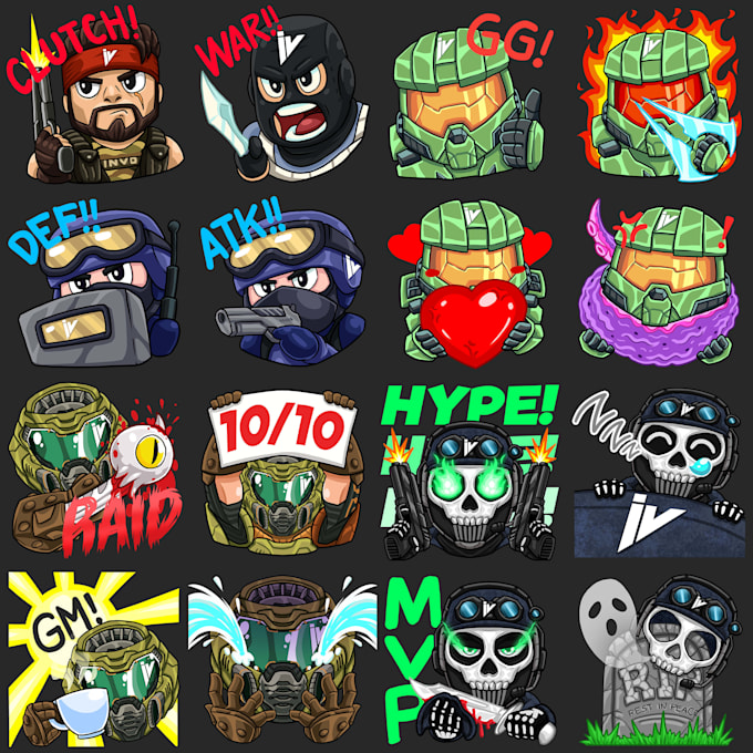 create chibi style stickers and emoji for you