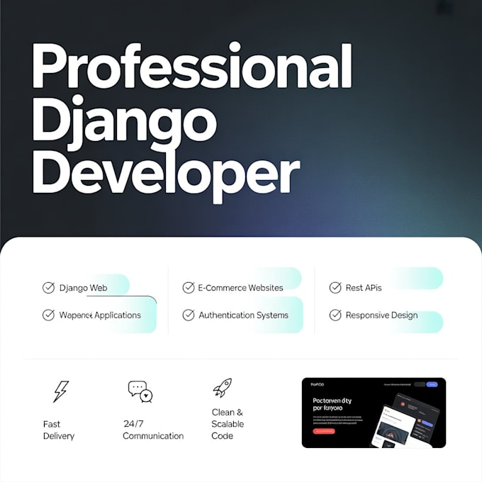 build a professional django website or web application