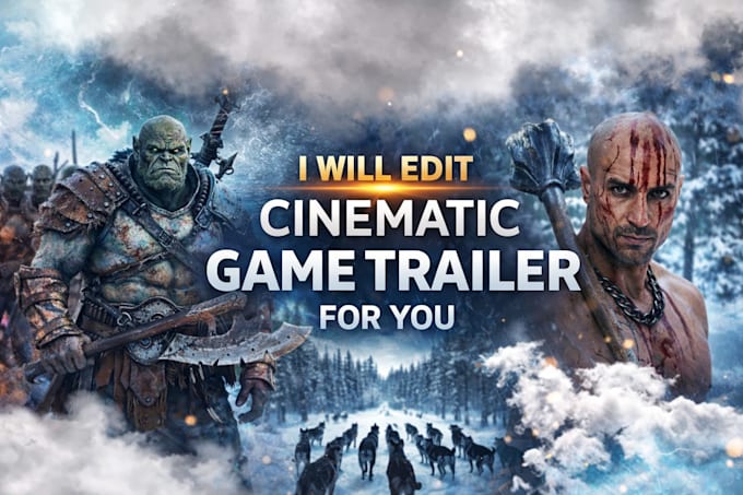 edit cinematic game trailer teaser and promotional gameplay video