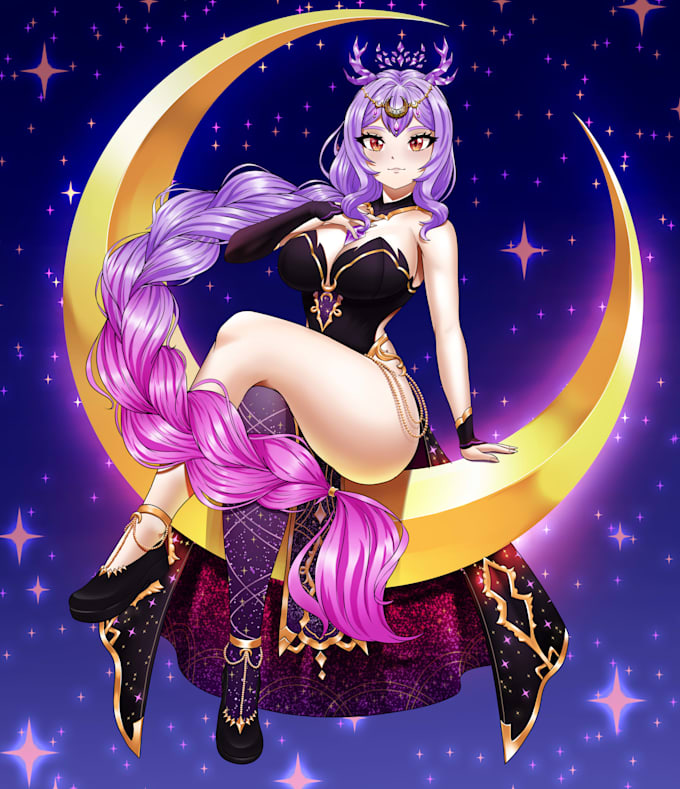 draw your original character in a high quality anime style