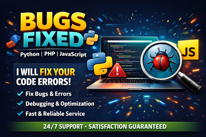 assist on the python, js and php debugging script