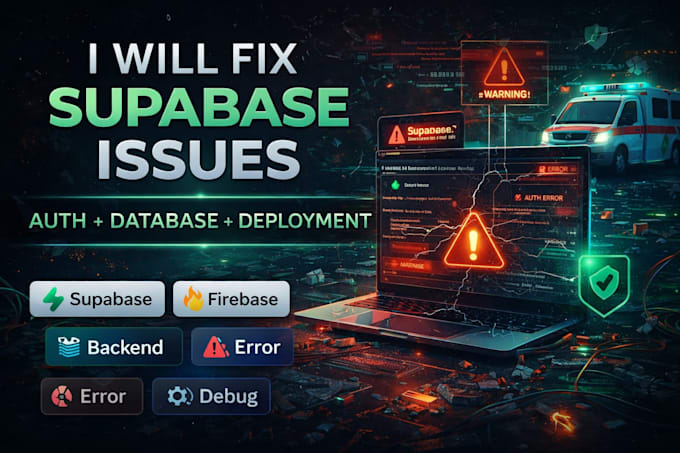 fix supabase issues integrate auth bolt lovable ai database storage and deploy