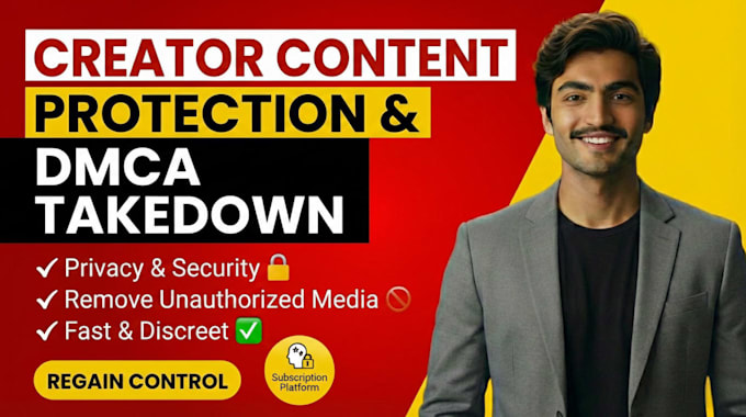 remove unauthorized content and provide professional privacy protection via dmca