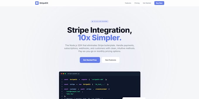 build a react landing page for your startup