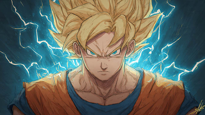 do any dragon ball style illustration for you