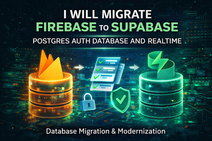migrate firebase to supabase postgres auth database and realtime
