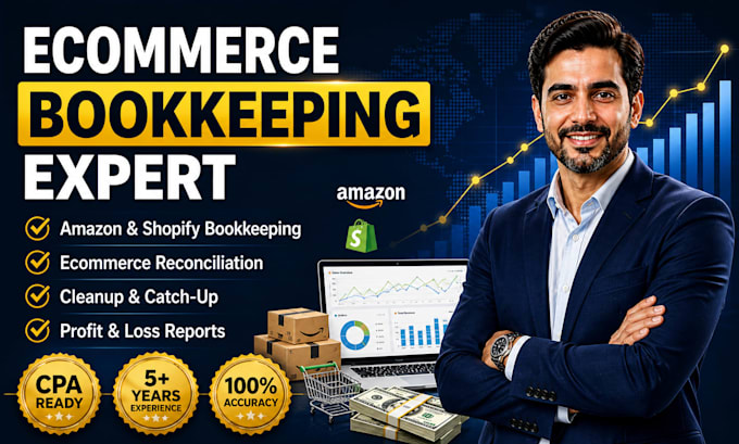 do ecommerce amazon shopify bookkeeping in quickbooks