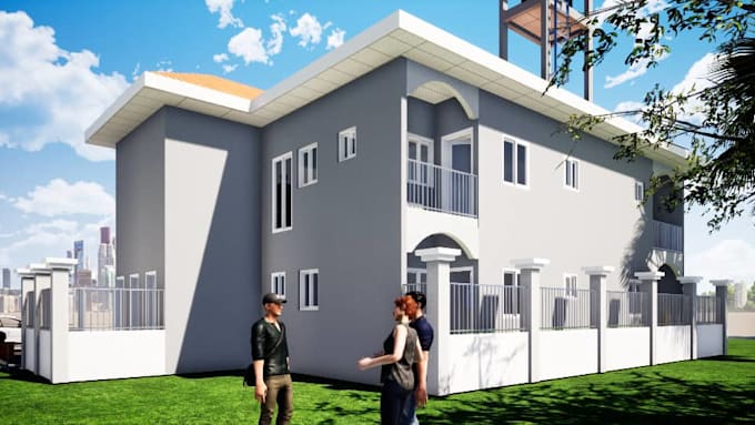 realistic 3d architrctural models and rendering