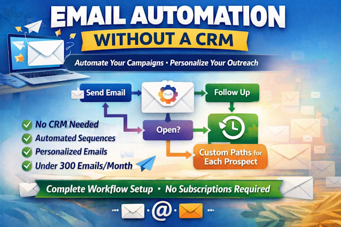 build a custom email automation for outreach without CRM