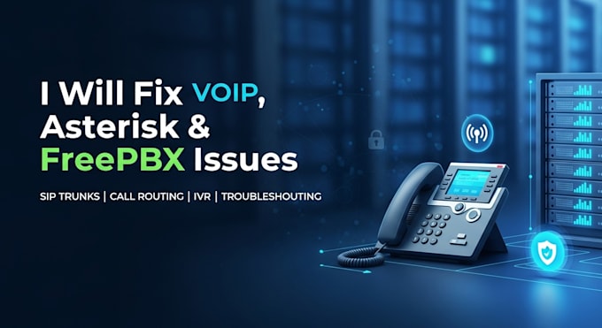 fix voip, asterisk and freepbx issues professionally