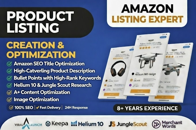 write amazon product listing description with SEO amazon listing optimization