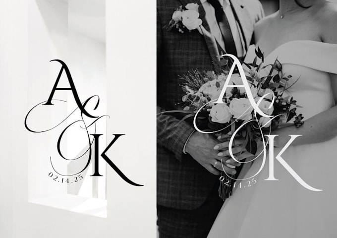 make signature photography logo, wedding, videography design