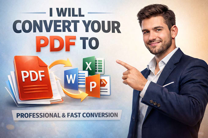 convert PDF to word, excel or powerpoint