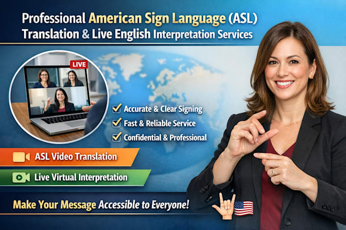 Traduzione professionale in lingua dei segni americana asl e ...