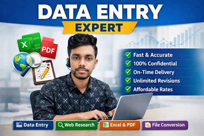 do data entry and data research