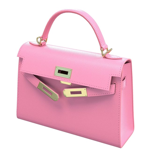 create realistic 3d bag, handbag and backpack product renders