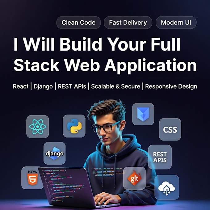 build a scalable full stack web application using react and django