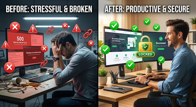 fix PHP bugs, mysql errors, API issues, and website problems