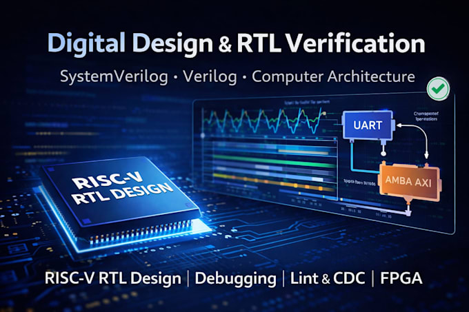 design, debug, and optimize riscv digital systems using systemverilog and c