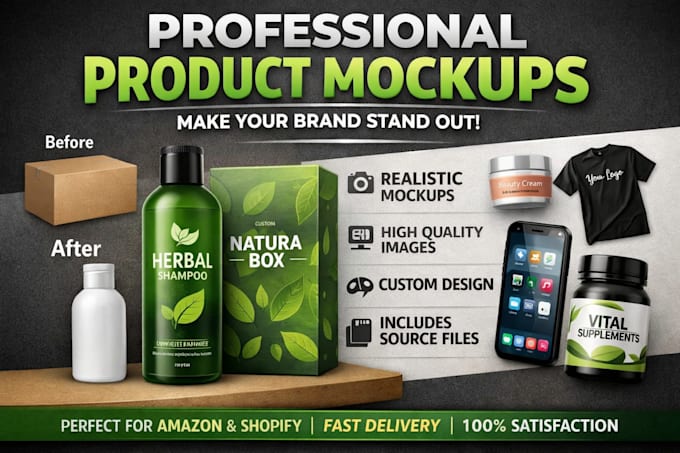 create high quality product mockups for your brand