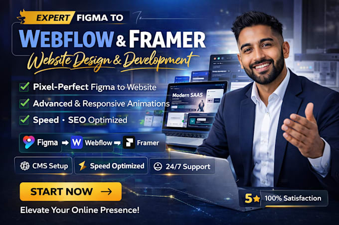 design, redesign webflow or framer website, figma to webflow, figma to framer