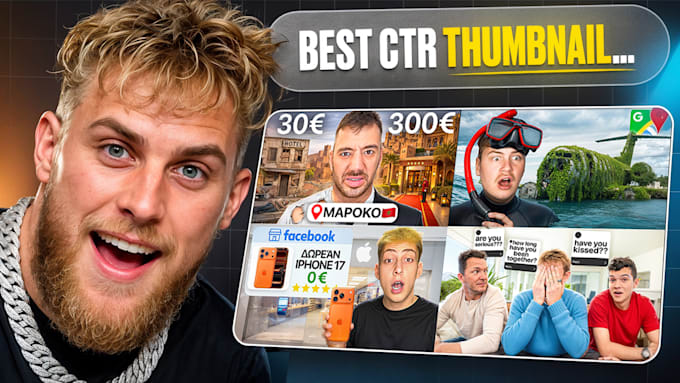 design amazing youtube thumbnail