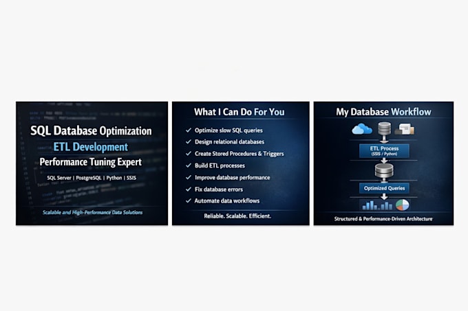 sql database design and optimization