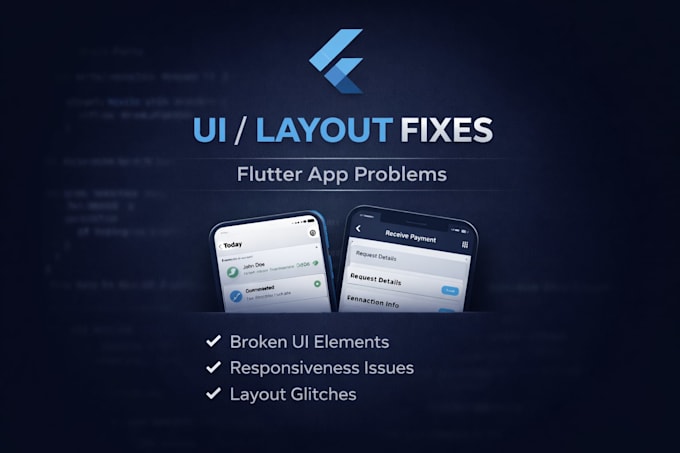 Fix or improve your flutter ui layout issues by Worldlyscholar | Fiverr