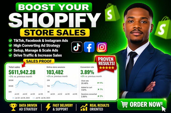 setup tiktok facebook and instagram ads for shopify marketing to boost sales