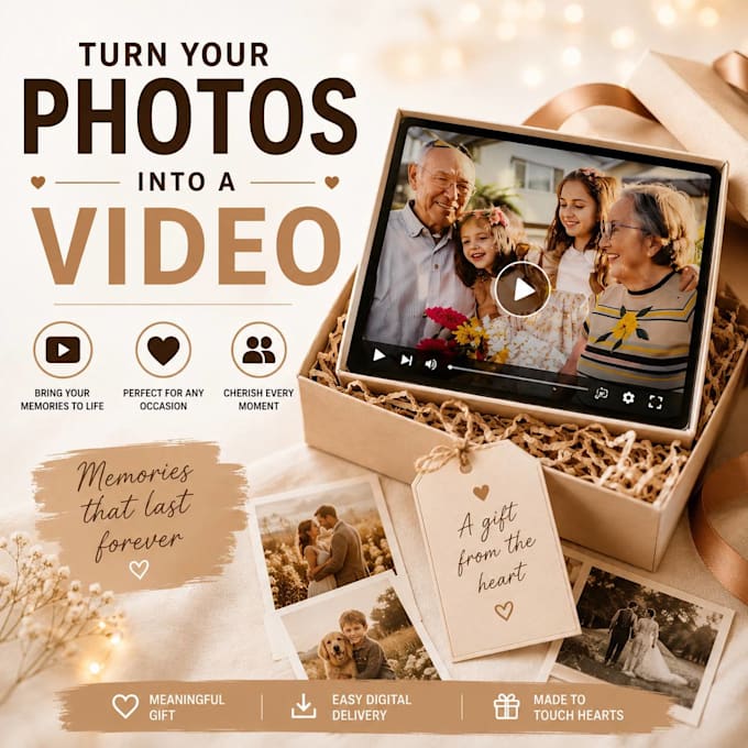 custom photo slideshow video