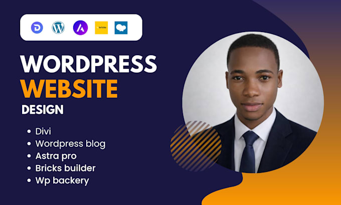 build responsive wordpress blog website with divi, astra, elementor pro wpbakery