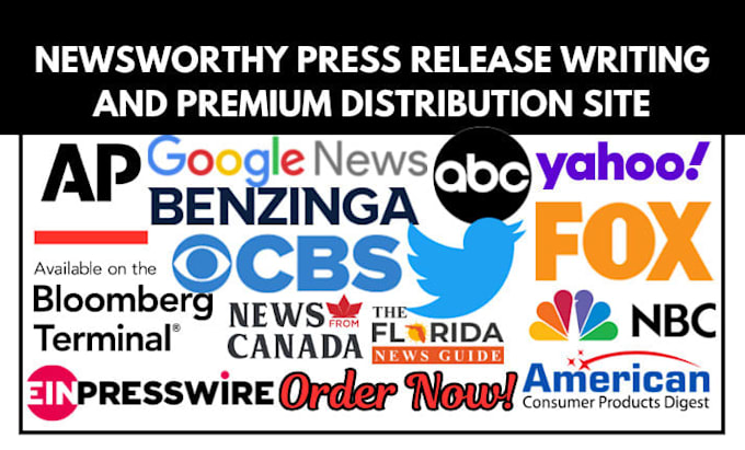 do press release writing, publish press release and submit press release