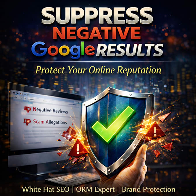 suppress negative google results
