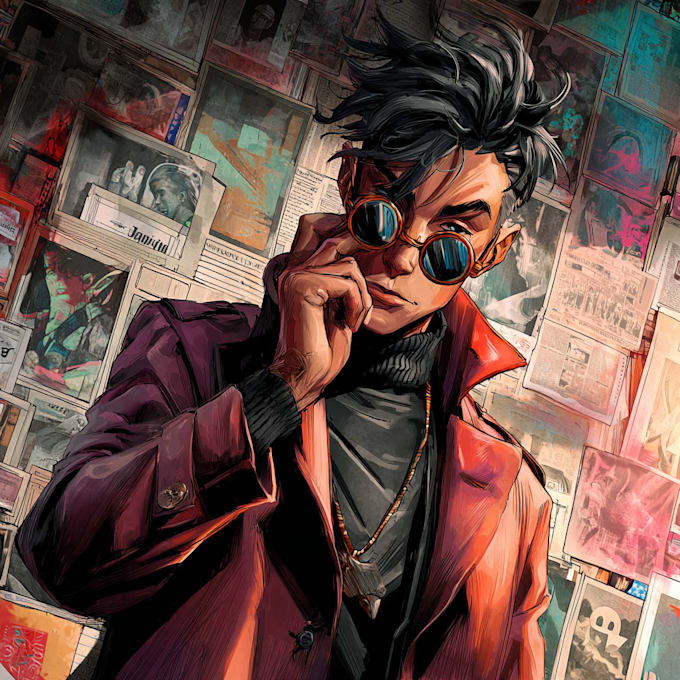 design awesome comic and cartoon style characters