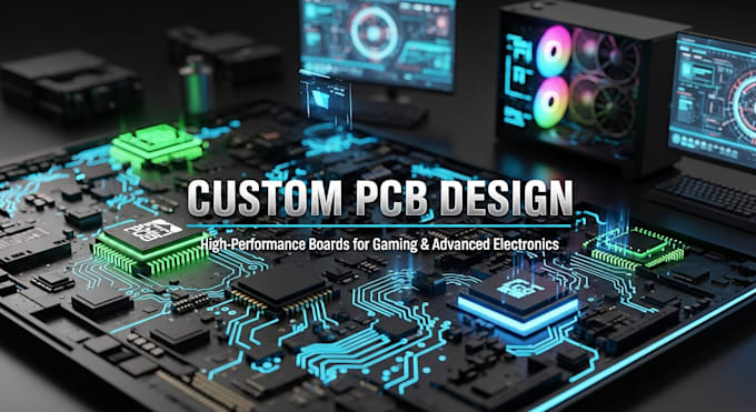 design custom pcb for computers, gaming pcs, consoles, phones and electronics