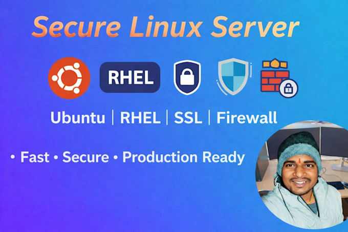 setup and secure ubuntu, rhel linux server, vps, SSL, firewall, nginx, apache