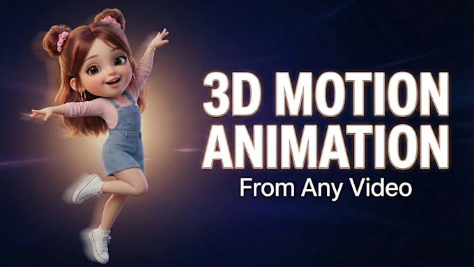create 3d character motion control animation from your video