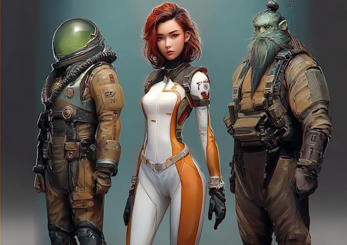 create star wars and sci fi illustration