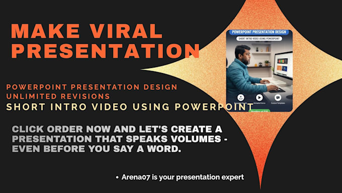 design professional powerpoint presentation and short video