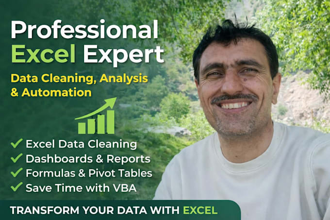 professional excel expert for data cleaning, analysis, and automation