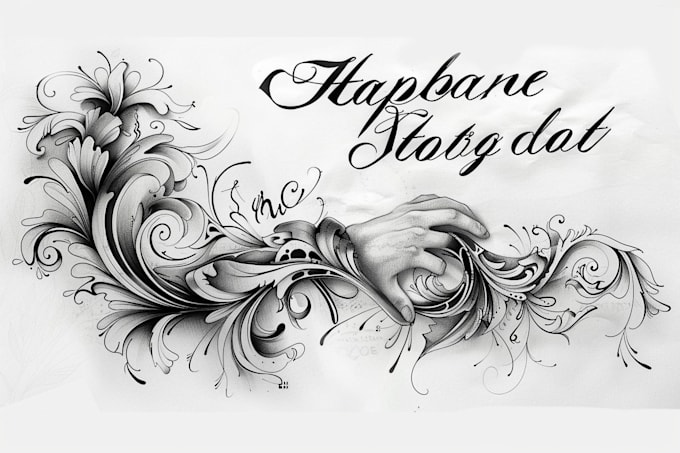 create lettering, script, calligraphy tattoo designs