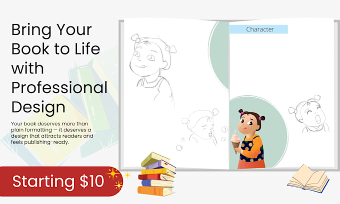 do modern book design for print and ebook
