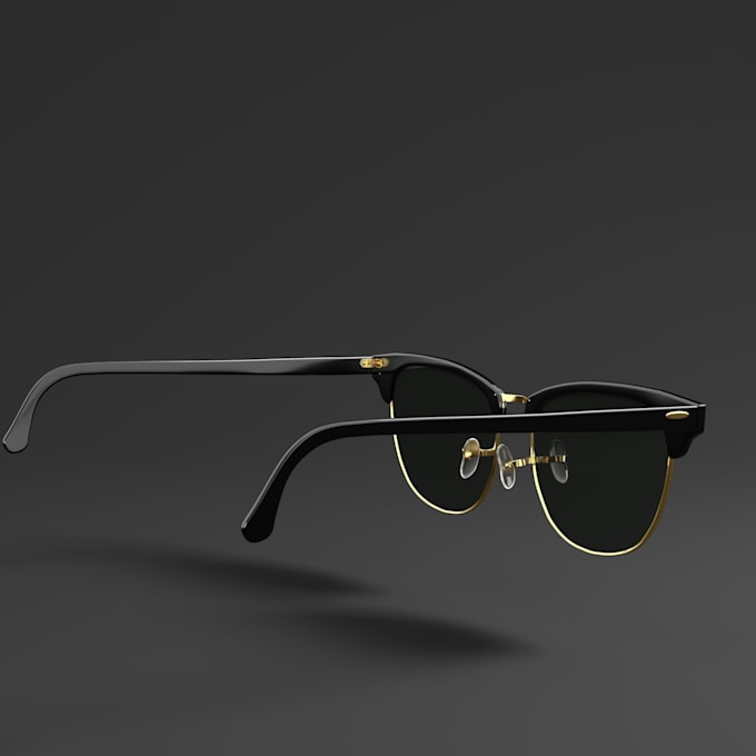 do custom 3d sunglasses and 3d eyewear, 3d rendering