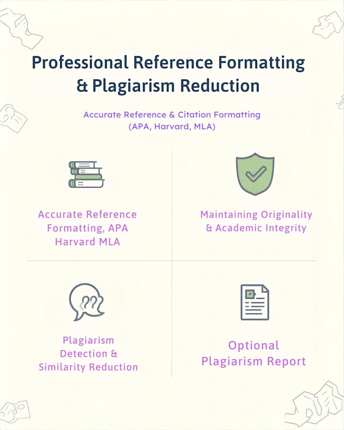 format references and reduce plagiarism in your work