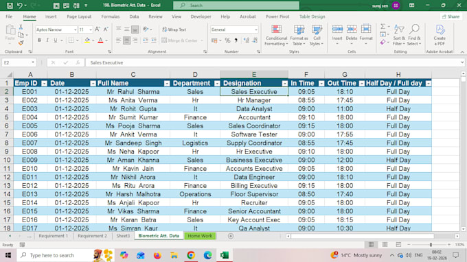 do excel data cleaning and formatting