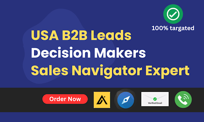 generate targeted USA b2b leads using linkedin sales navigator