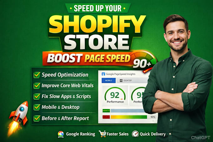 speed up ecommerce website increase pagespeed score fix shopify speed issues